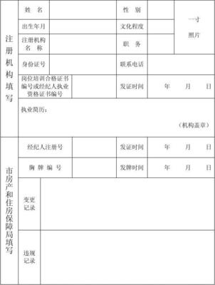 临沂市房地产经纪人注册登记表填写指南